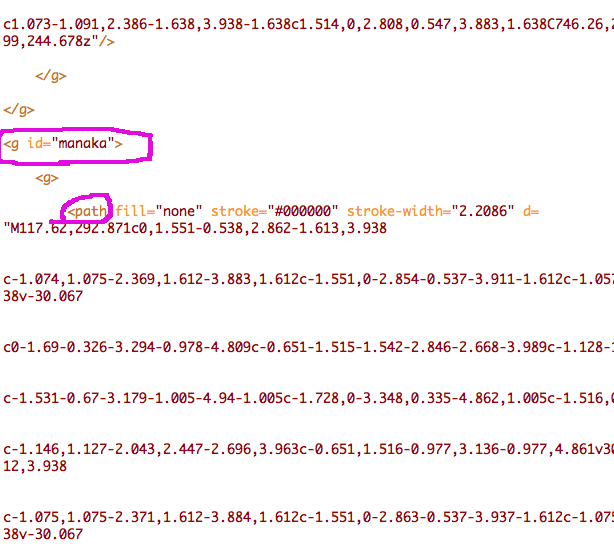 htmlファイルに貼付けてコードをチェック